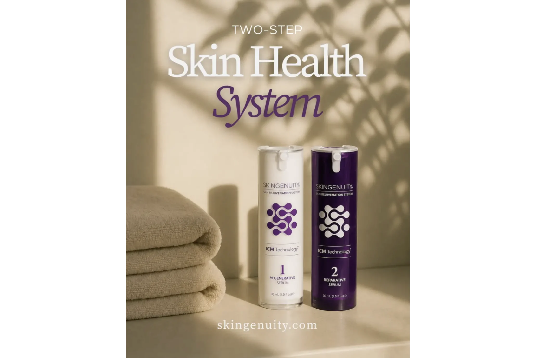 Skin Renewal Duo Step 1: Regenerative Serum + Step 2: Reparative Serum